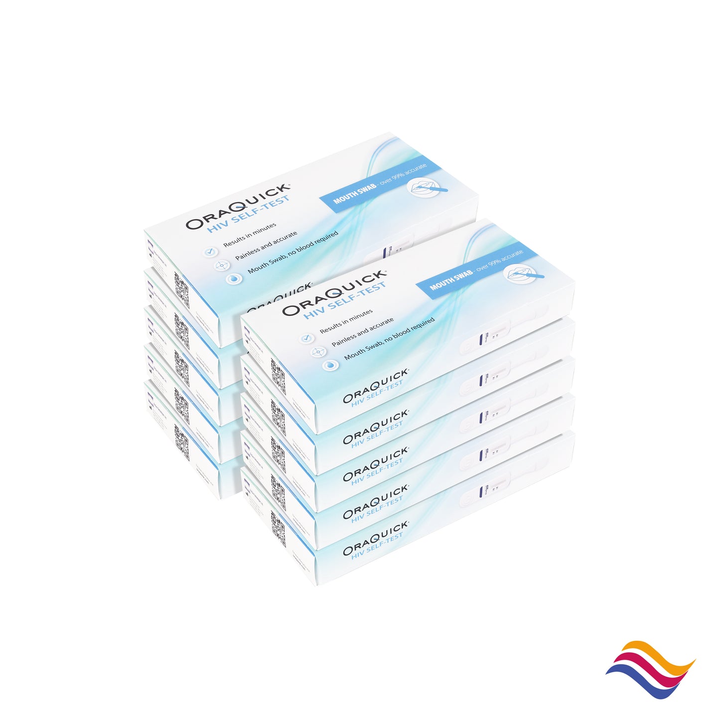 Ten Pack x OraQuick HIV Self Testing Kit